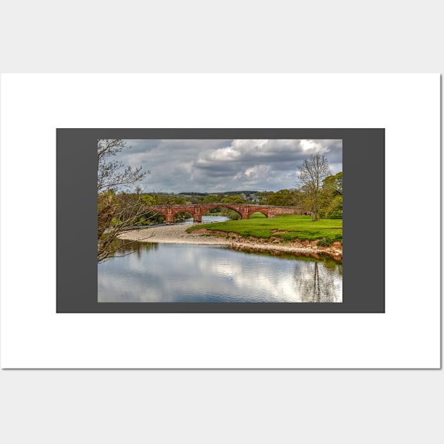 Sandstone Bridge Across The River Eden, Cumbria, UK Wall Art by tommysphotos